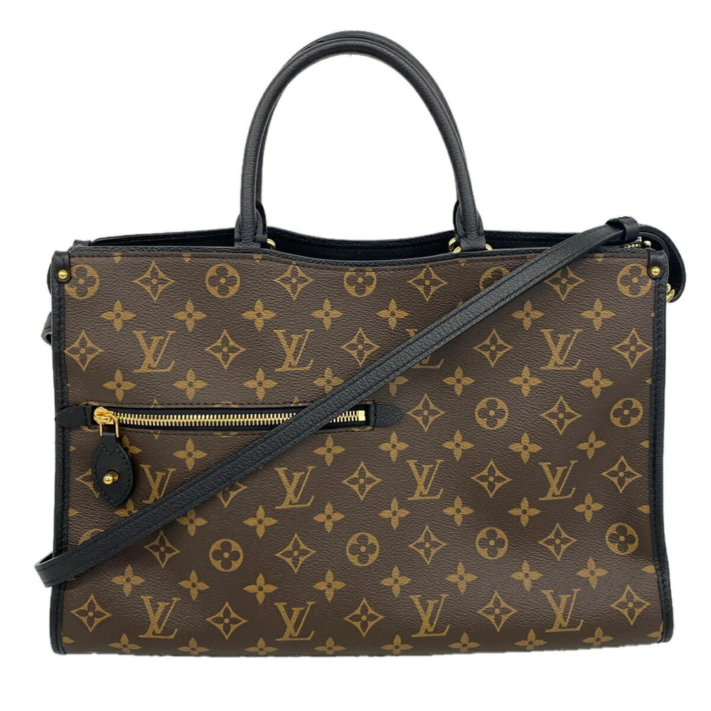 Louis Vuitton Monogram Popincourt MM Tote Bag M43435 Brown Noir 2-way bag for...